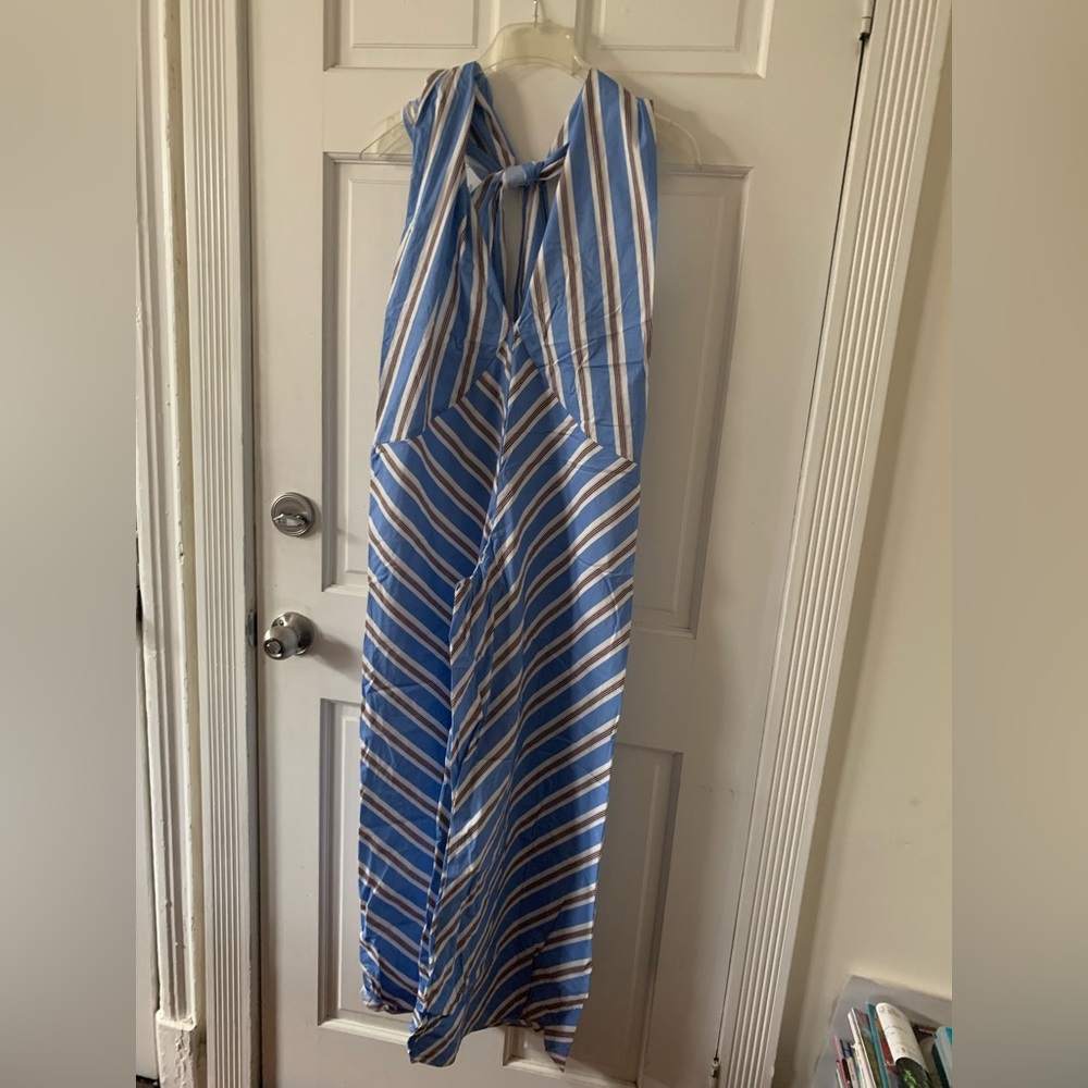 Halter tie back jumpsuit